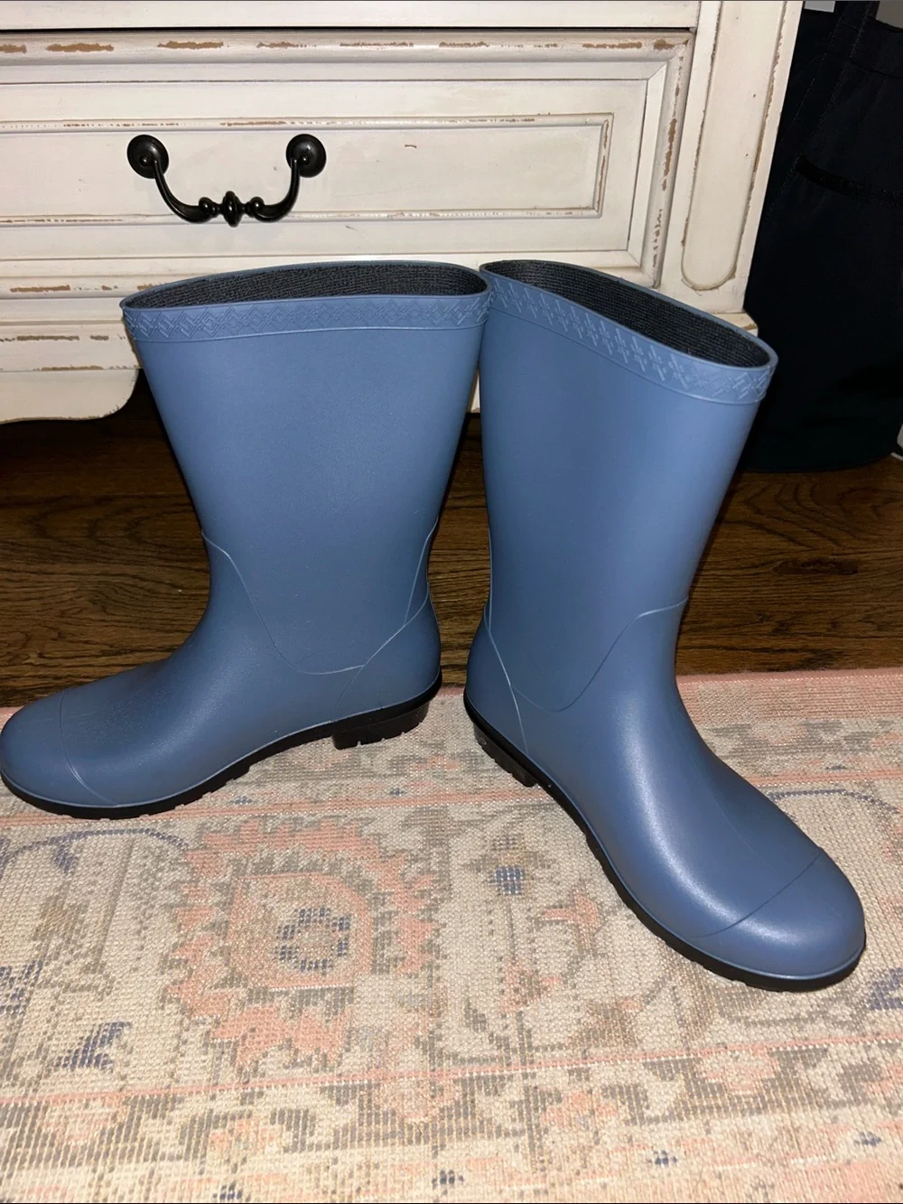 UGG Slate Blue Mid-Calf Rain Boots